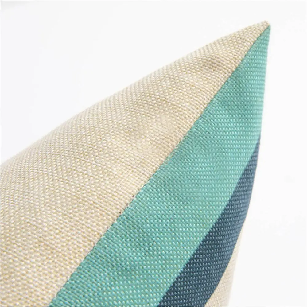 Декоративная подушка Topfinel с геометрическим рисунком льняная хлопковая