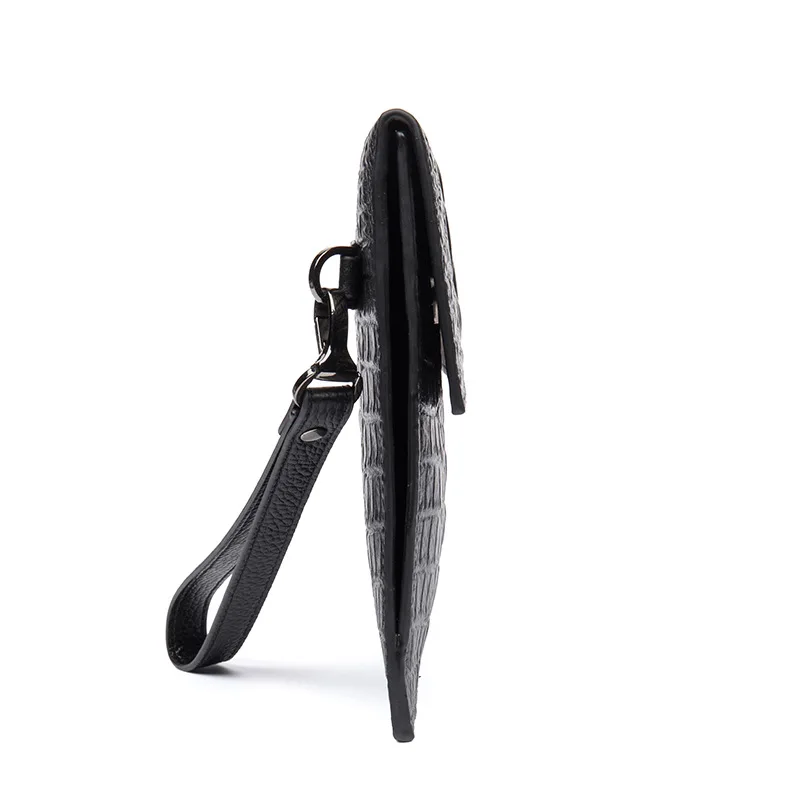 Новая сумка первый слой Воловья кожа Крокодиловая Кожа клатч большой размер