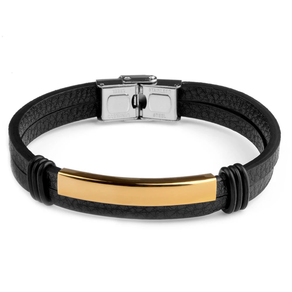 Браслет из натуральной кожи для мужчин стильные памятные браслеты ручной работы