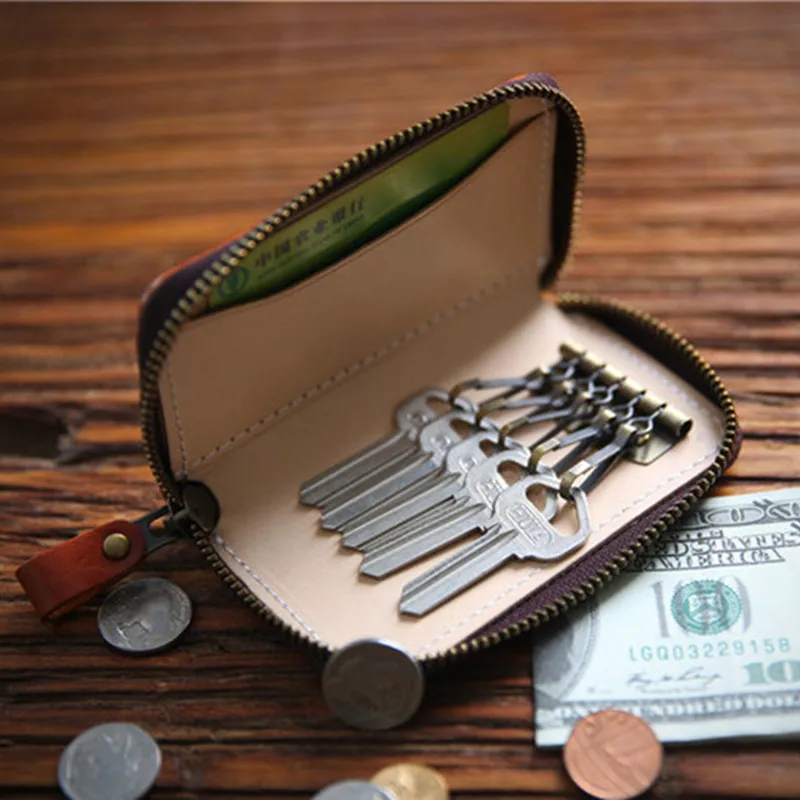 LEACOOL многофункциональный кошелек из натуральной кожи кошелек-клатч простой