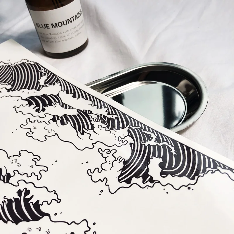 Цветочные Ноги Ukiyo-e морские волны цветок кольцо на бедро сексуальная девушка