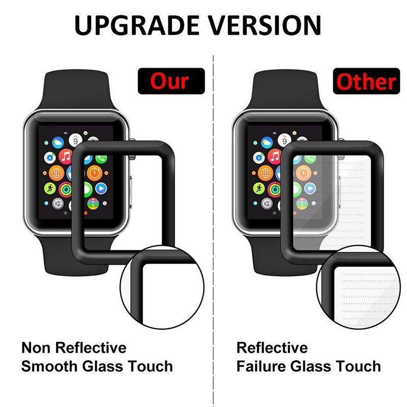 Полная защита телефона для Apple Watch 1 2 3 38 мм 42 Защита экрана iWatch 5 4 40 44 | Наручные часы