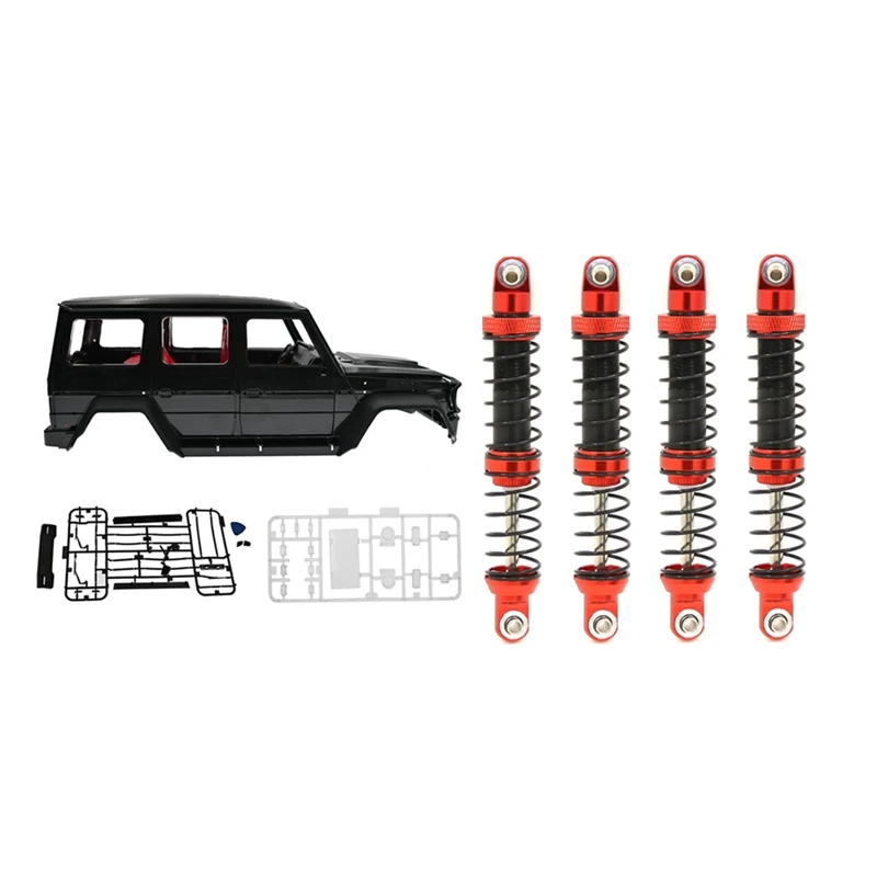 

For MN86S MN86 Body Car Shell Upgrade Accessories with 4Pcs Metal Shock Absorbers Oil Adjustable Damper