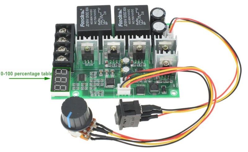 DC PWM Motor Governor Promise Brush Forward and Reverse Switch Digital Display Positioning Module 12V24V36V48 | Электронные