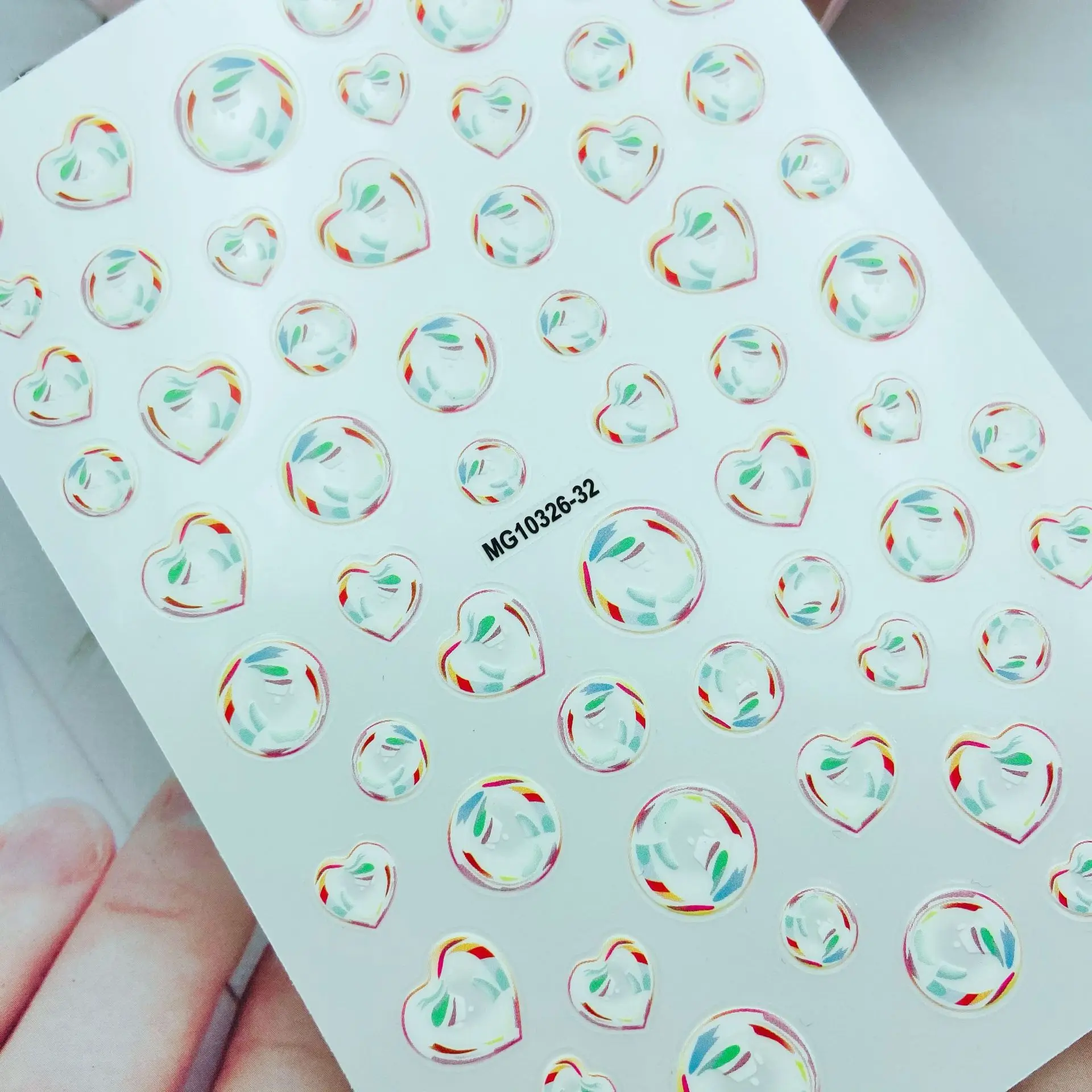 Новое поступление Лидер продаж 3d наклейки для ногтей сделай сам с кубическим