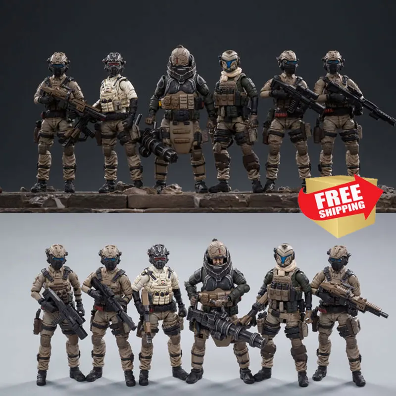 

Action Figure 1/25 6PCS/SET UNSC Land Mounted Trooper Anime Collection Model Toy