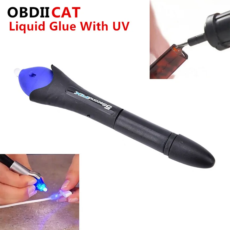 Новый супер мощный жидкий пластик сварки 5 секунд Fix УФ светильник инструмент для