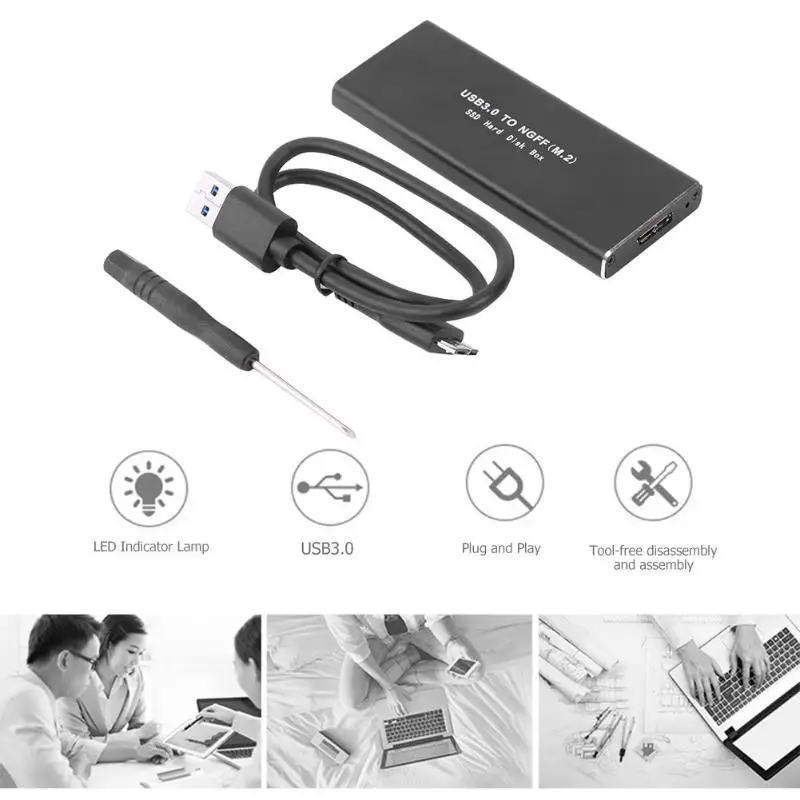 M.2 NGFF на USB3.0 жесткий диск SSD чехол для Micro B адаптер 6 ГБ/сек. корпус жесткого диска