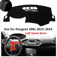 taijs factory good quality anti dust sun shade leather car dashboard cover for peugeot 308s 2015 2016 left hand drive