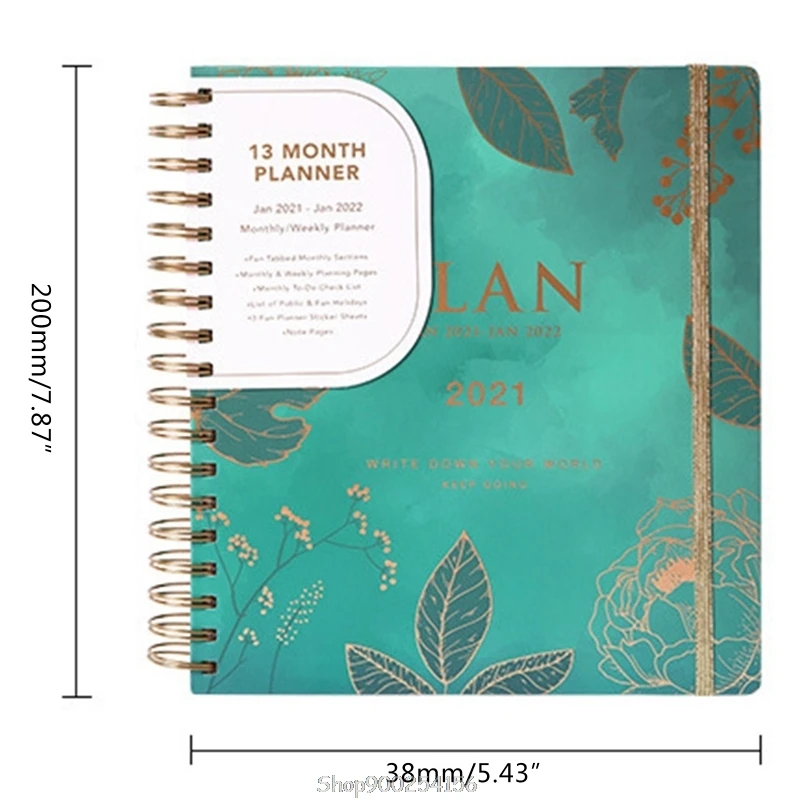 

2021 Agenda Planner Organizer B5 Coil Notebook Journal Daily Monthly Weekly Schedule School Office Supplies N18 20 Dropship