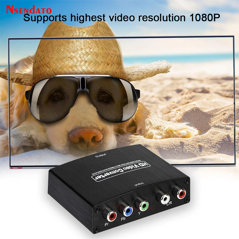 Фото Видеоадаптер YPbPr/HDMI, 1080P, разъем RCA/HD конвертеры для адаптеров для PS2, DVD, PSP, Xbox, HDTV №3