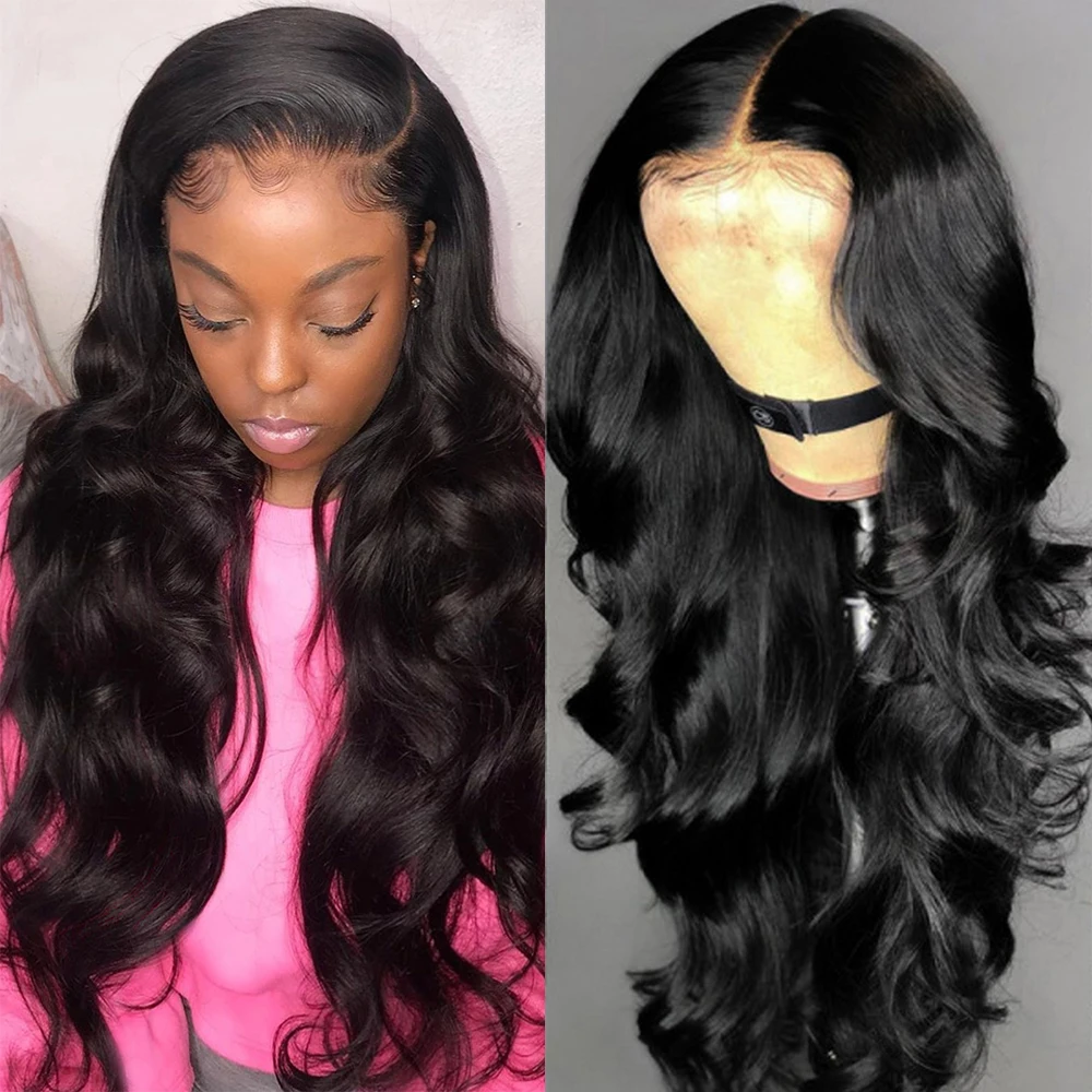 

Body Wave Lace Wig Human Hair Wigs 30 38 Inch 4x4 Lace Closure Frontal Wigs For Black Women Pre Plucked Hair Loose Deep Wave Wig