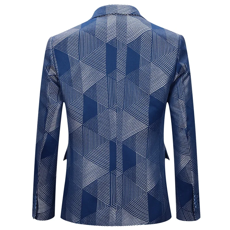 YUNCLOS темно-синий с одной пряжкой вечерние мужские куртки воротником Мужской