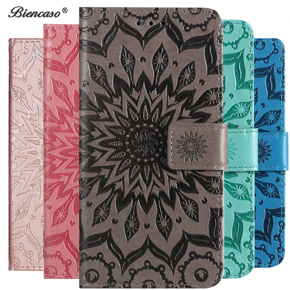 Чехол для телефона с откидной крышкой и карманом карты подсолнуха Motorola E7 Z4 G8 Power G7