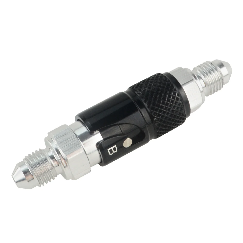 SPH0303ALBK Алюминиевый AN3 быстроразъемный фитинг для мотоцикла, передний тормозной суппорт, крышка для демонтажа тормозной линии, запасная защита - Цвет: SPH0303ALBK