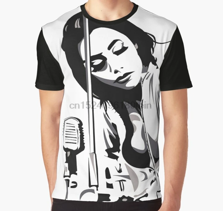 Принт по всему миру 3D футболка Мужская забавная PJ Harvey (fan art vector illustration) полная