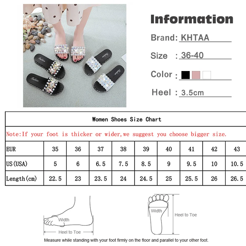 

New Women Crystal Pearl Slippers Platform Summer Ladies Flower Hollow Rhinestone Shoes Female Glitter Beading Casual Slides 2019