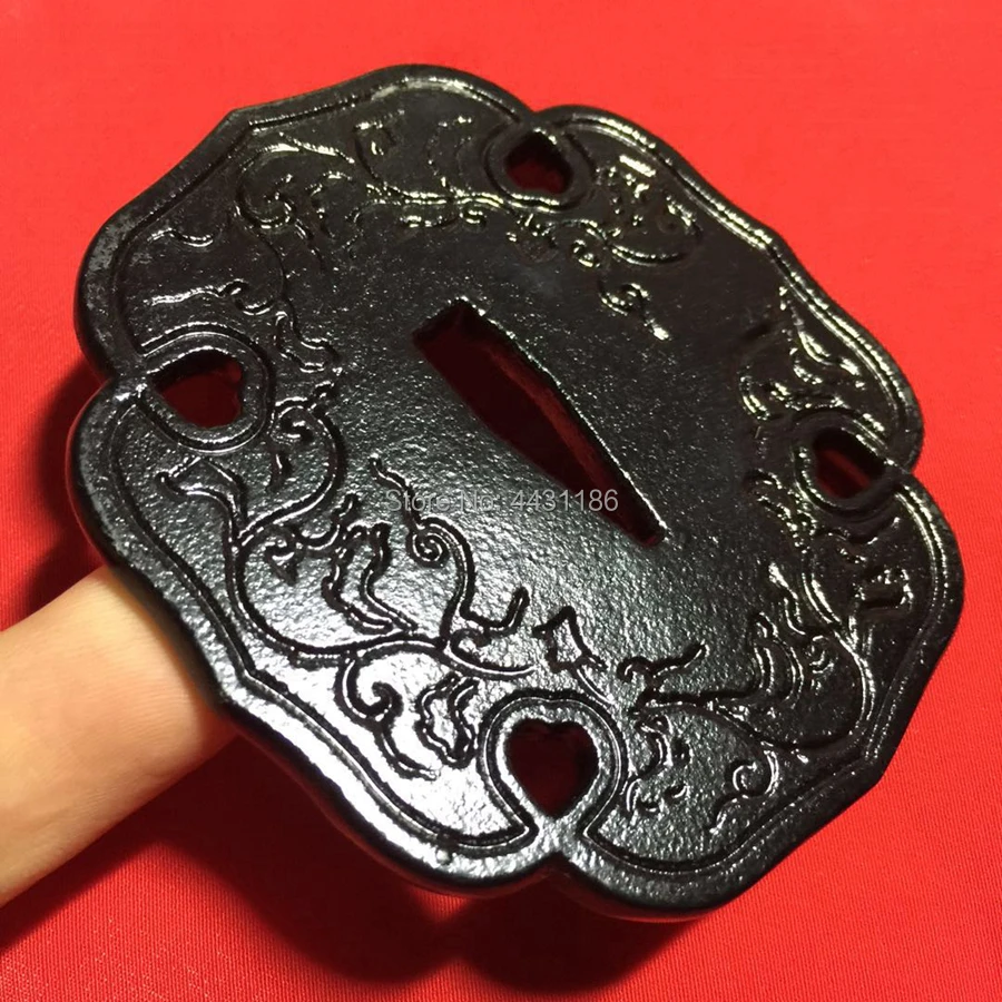    26 см Tsuka Железная защита Рукоятка Японский меч Самурай Катана Набор фитингов Tsuba+Menuki+Fuchi+Kashira+Habaki+Seppa+Ручка (art.: 3920cb030dc33) - 3920cb030dc33