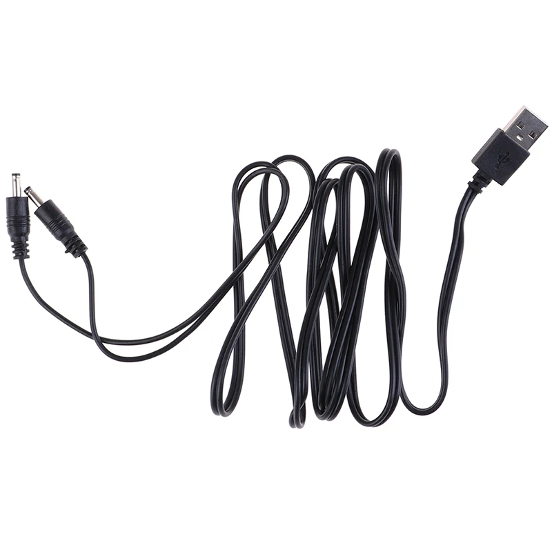 USB Кабель 5В DC 135 мм разъем кабеля питания черный для светодиодной лампы или