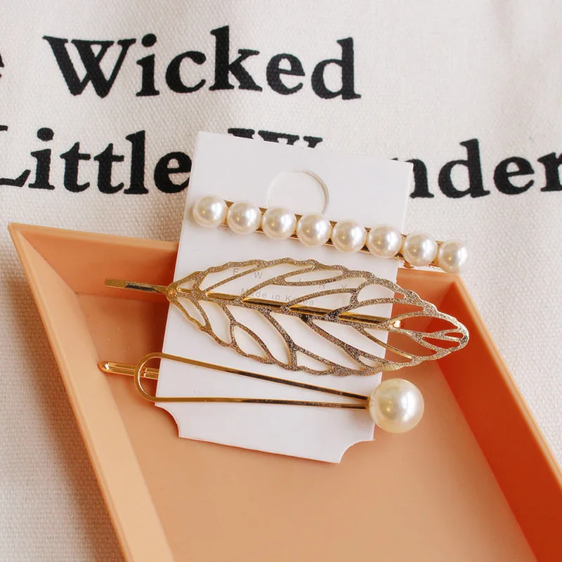 Женские металлические заколки для волос корейские геометрические неправильной