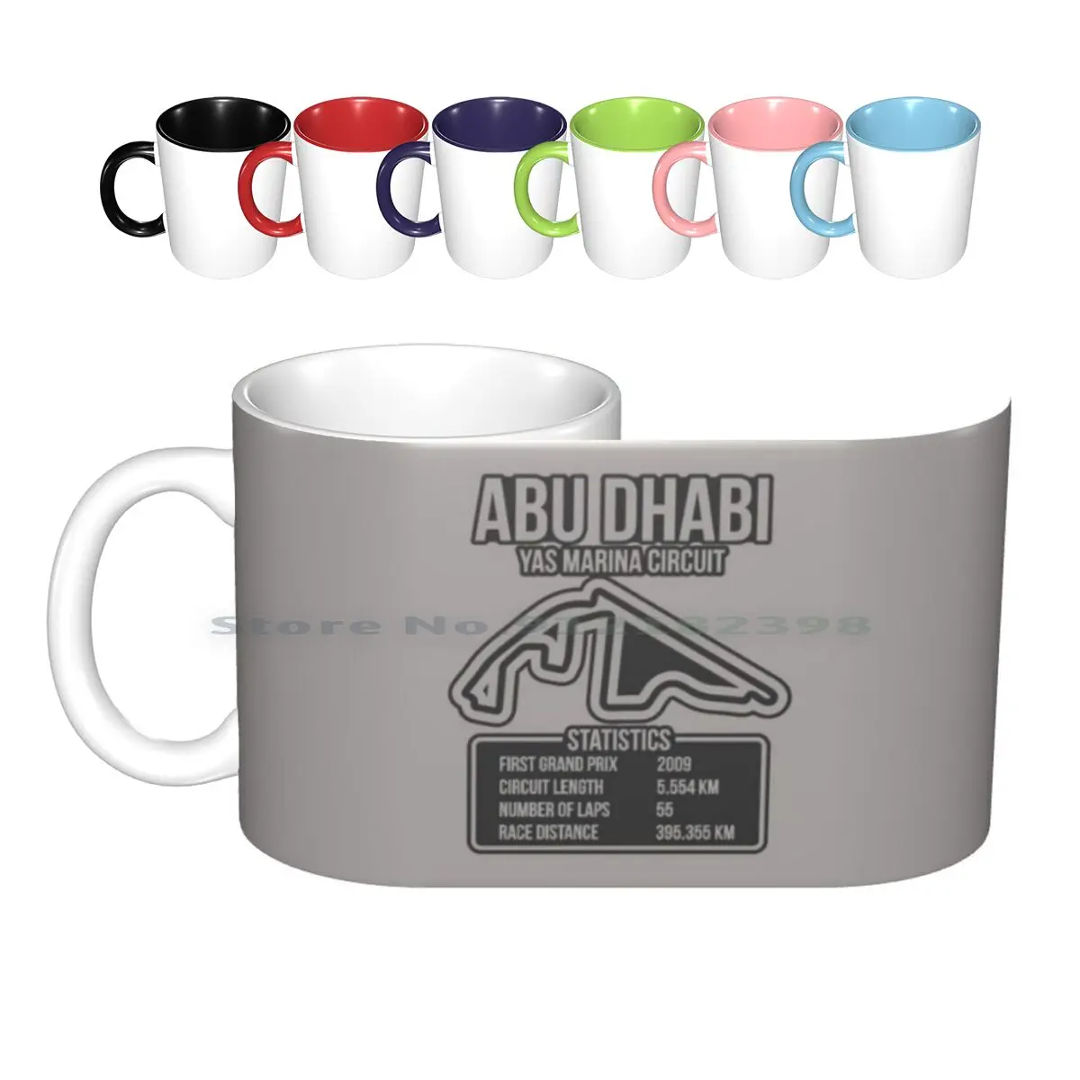 Гончарная кружка Racetrack из Абу-Даби Гран-при керамические кружки кофейные чашки