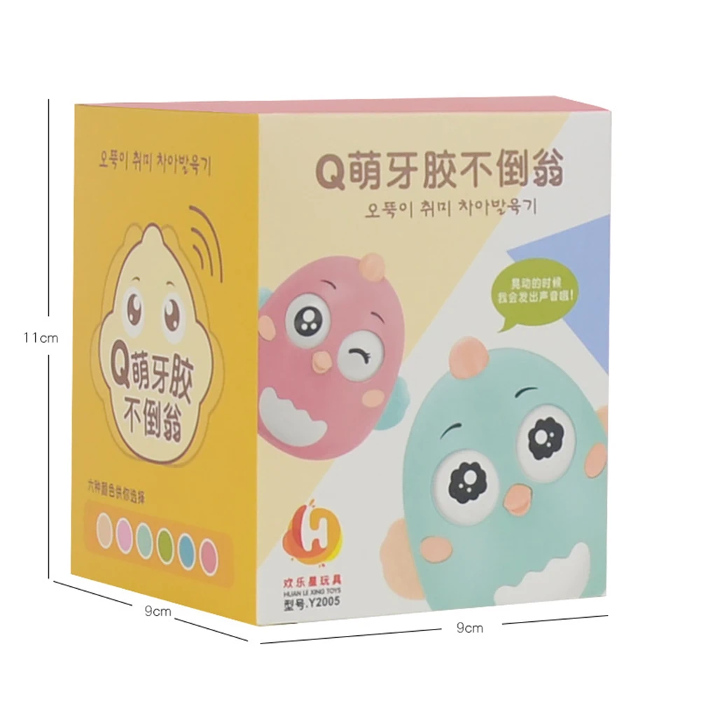 

Baby Newborn Toys Nodding Tumbler Toys For Kid Ring Bell Cute Roly-poly Educational Rattle Baby Development Toys