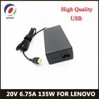 20V 6.75A 135W USB зарядное устройство для ноутбука AC адаптер для Lenovo YOGA720-15 T540p T440p Y50-70 G5005 Y520 Y7000 Y700-14 W550 зарядное устройство