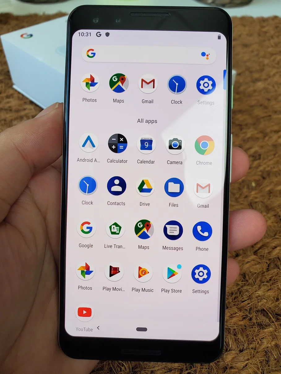 Мобильный телефон Google Pixel 3 Snapdragon 845 Android 9,0 5," FHD 2160x1080 4 Гб ram 128 ГБ rom 12.2мп Fingrprint NFC Qi