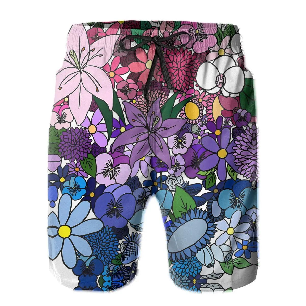 

Bi Pride Flowers Men's Beach Shorts Unique R333 T-shirts Eur Size
