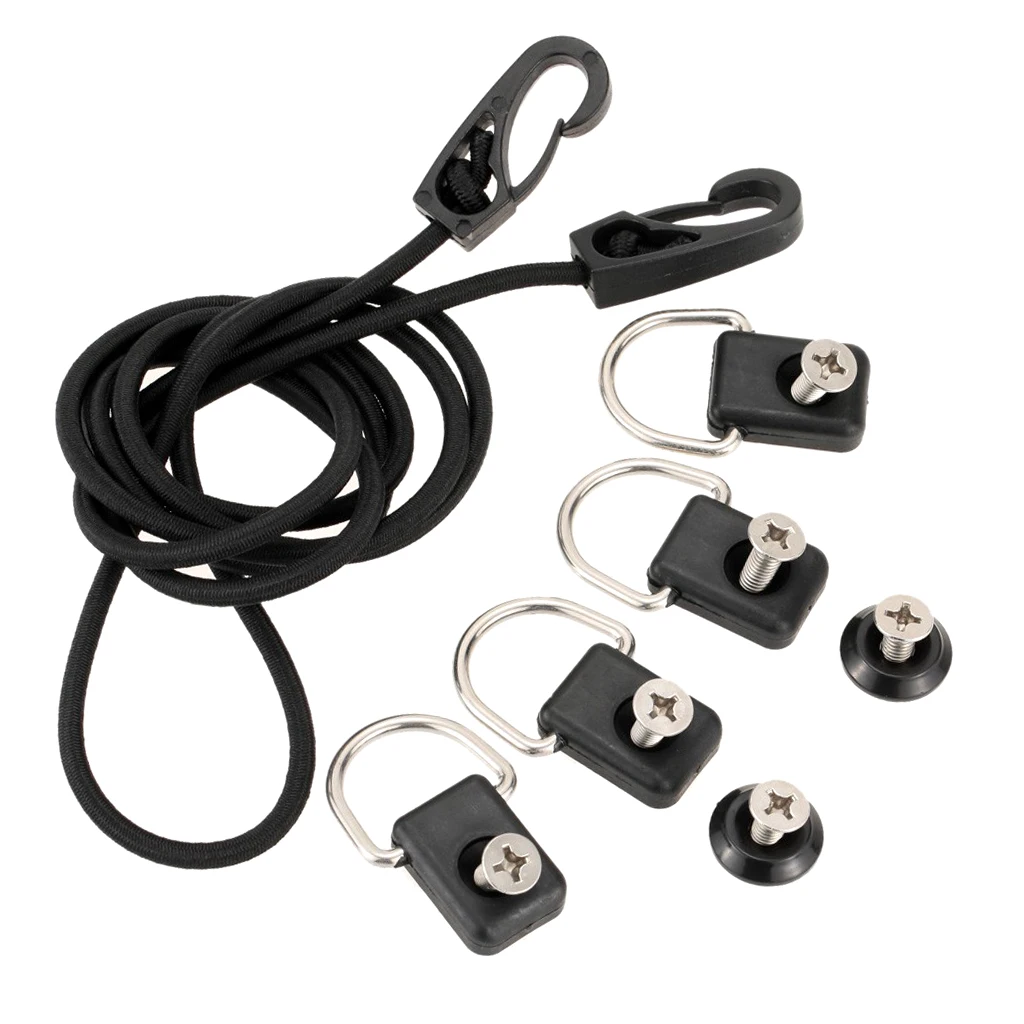 

Kayak D Ring Mooring Deck Outfitting Fishing Rigging Bungee Kit Accessories