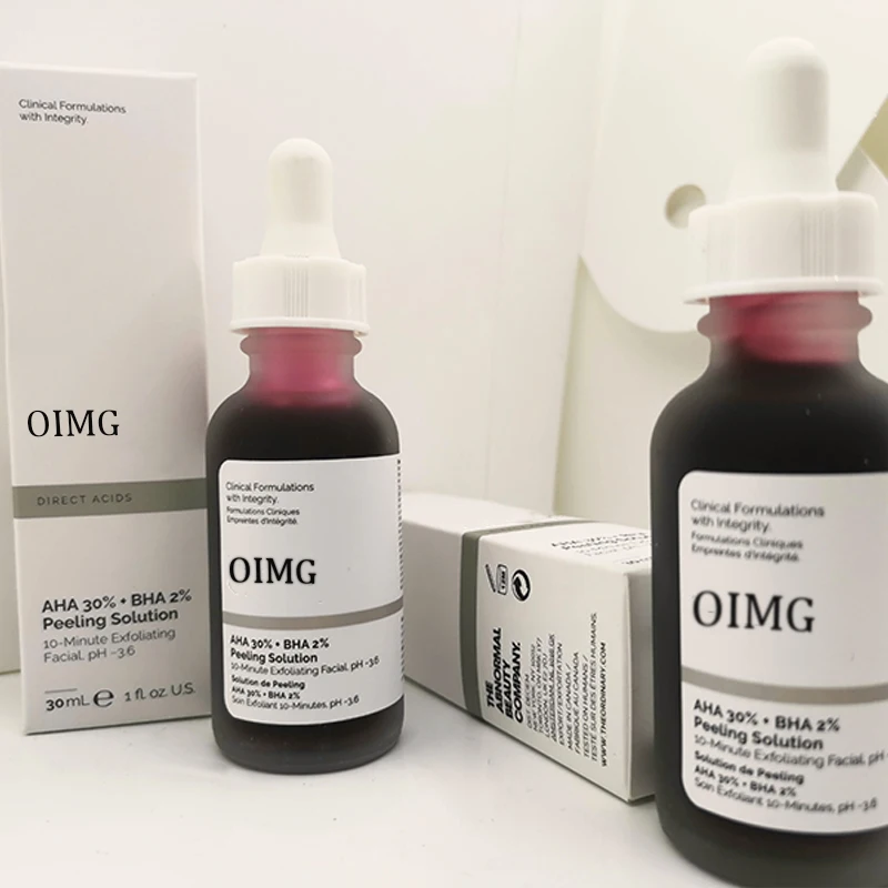 OIMG AHA 30% + BHA 2% раствор для пилинга 10 минут отшелушивающая Сыворотка лица с