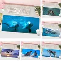 dolphins durable rubber mouse mat pad l large gamer keyboard pc desk mat computer tablet gaming mouse pad