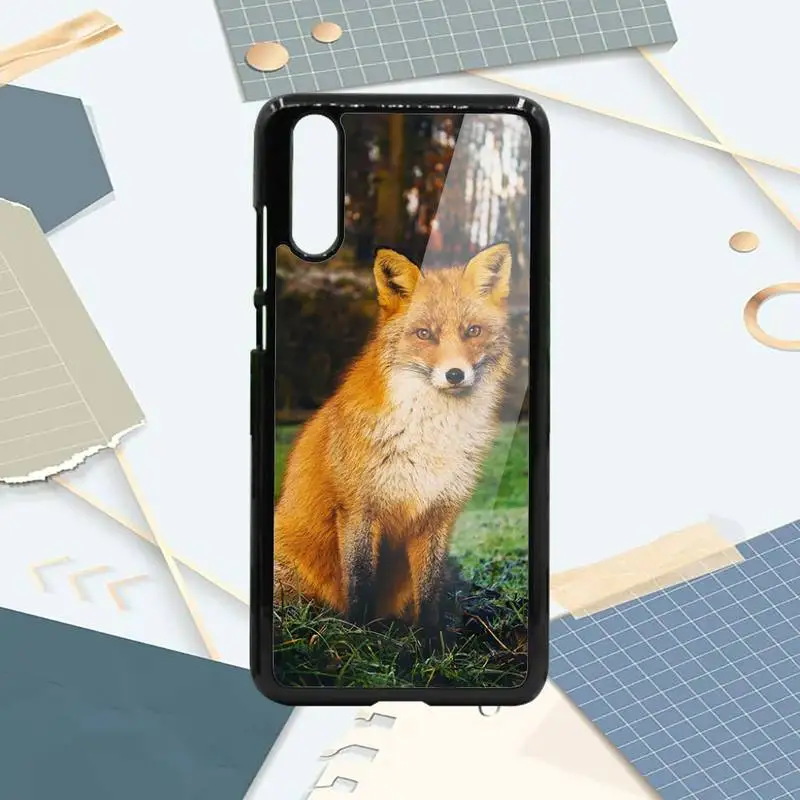 

Cute animal snow fox Phone Case PC For Samsung galaxy S note 8 9 20 10 e lite2019 plus pro ultra