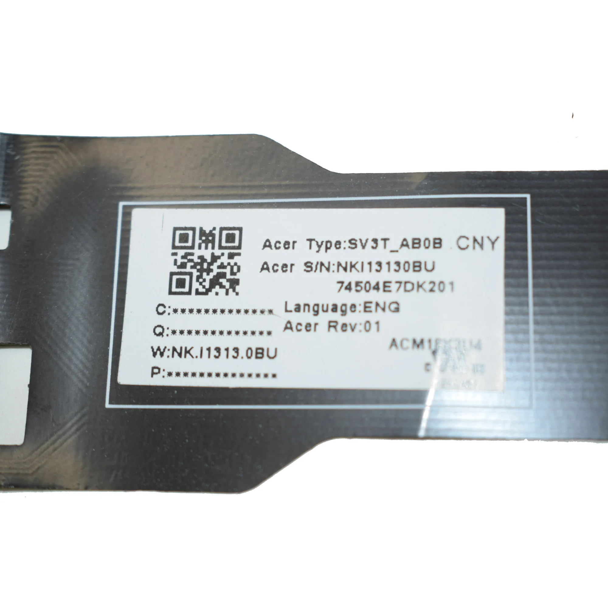Новая английская клавиатура с подсветкой NKI13130BU NK.I13113.0BU SV3T_AB0B для Acer Spin5 SP513-51 |