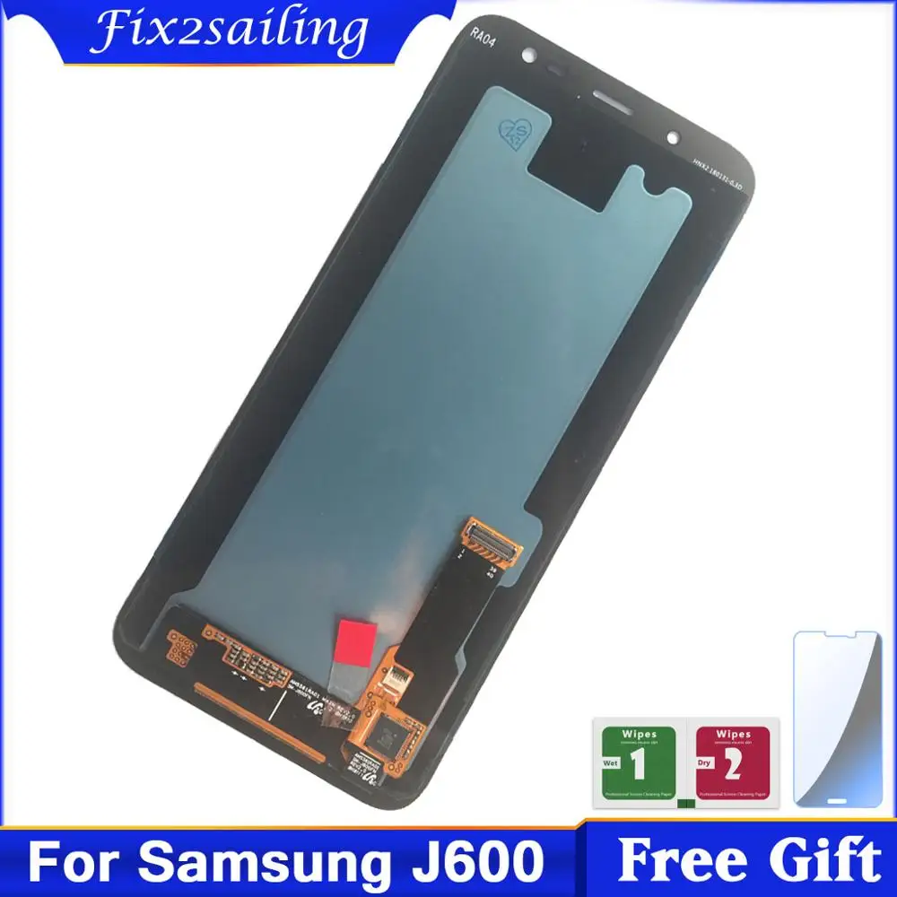 5 6 '颼% оригинальный Super AMOLED жк дисплей для Samsung Galaxy J6 2018 J600F J600 с сенсорным