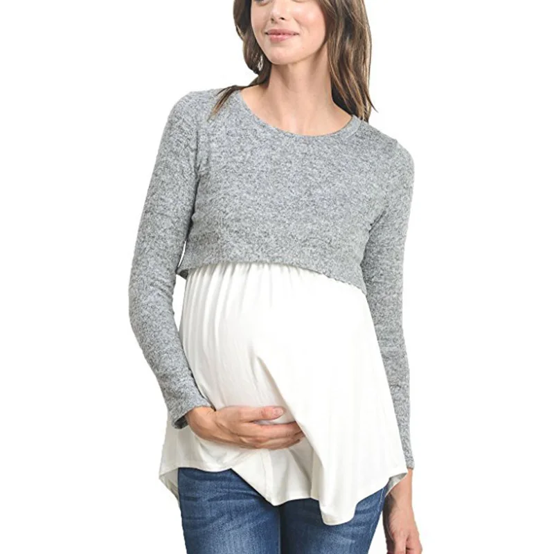 Одежда для грудного вскармливания беременных рубашки кормления футболки | Мать и