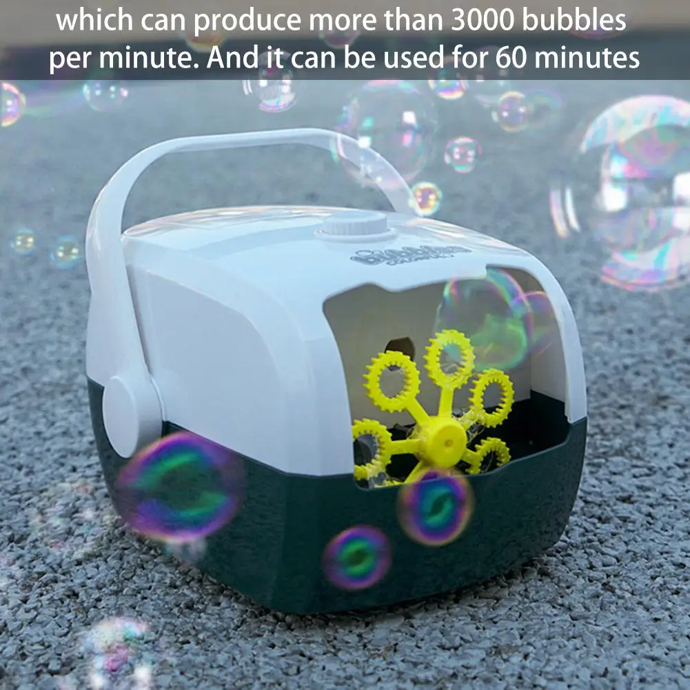 

Automatic Bubble Machine Soap Bubble Blower Machine Maker Child Juguetes Brinquedos Toy For Kids Supplies