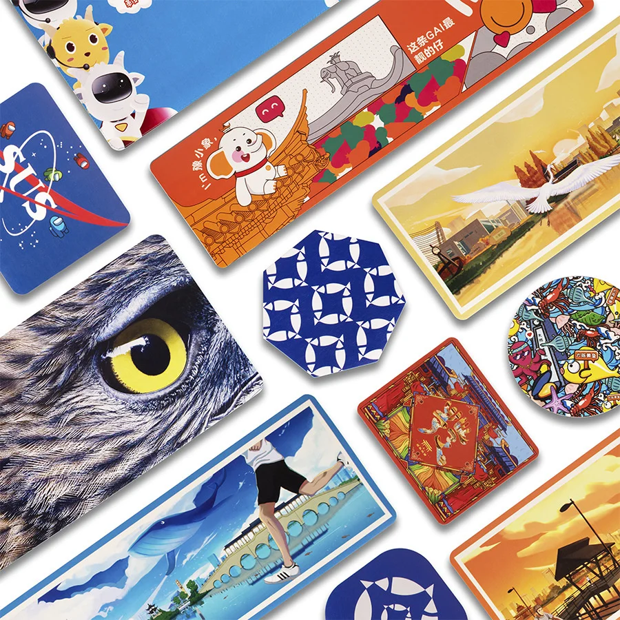 

Creative Pattern PU Leather Advertising Mouse Pad Thickened Lockedge Large Mouse Pad Office Pad
