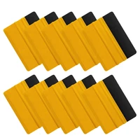 10pcs yellow vinyl squeegee car vinyl film wall sticker diy advertising installing glass film wiping water glass cleaning 10a56