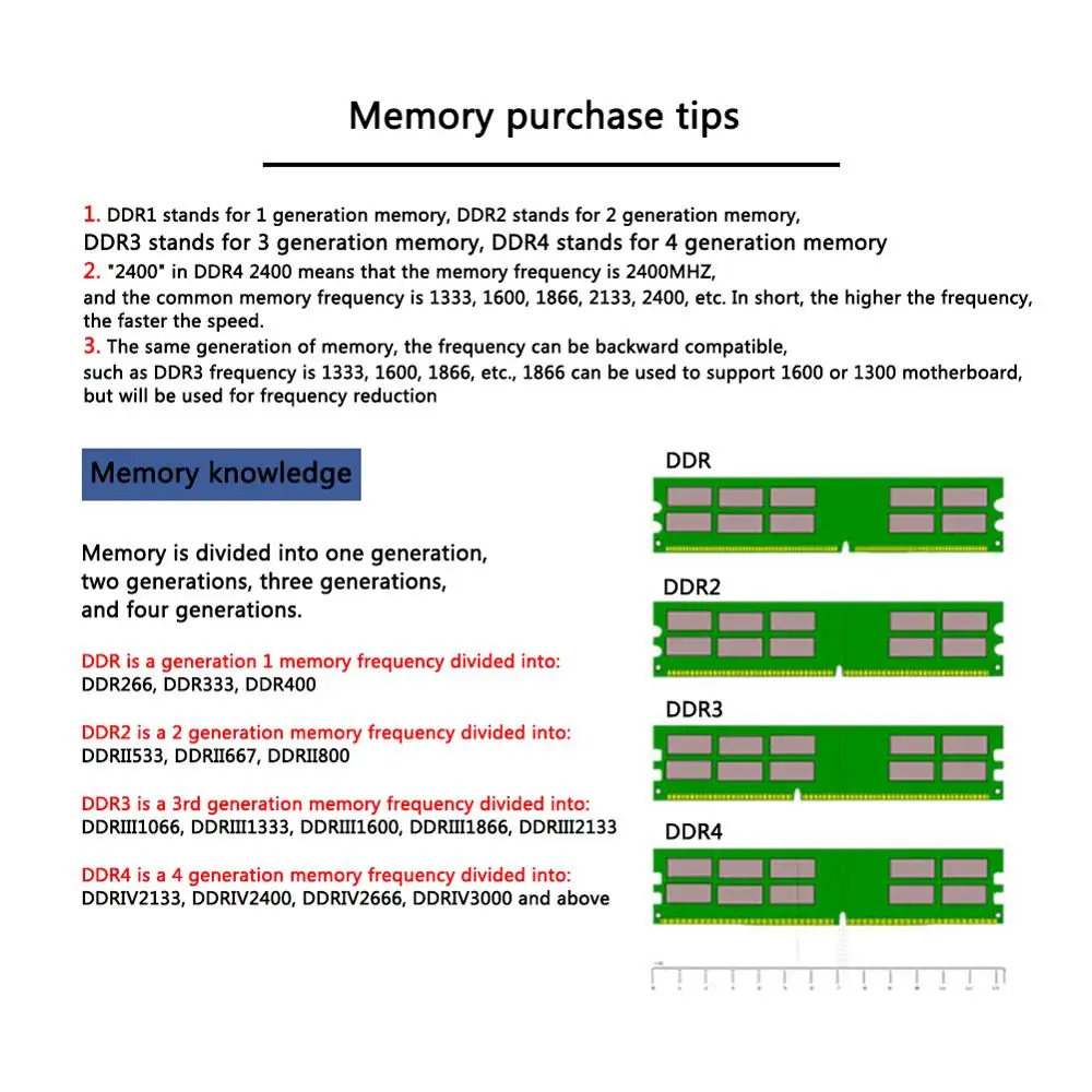 

RAM DDR3 8GB 1600MHz Memory for Desktop for PC DIMM Memory RAM 240 pins compatible System
