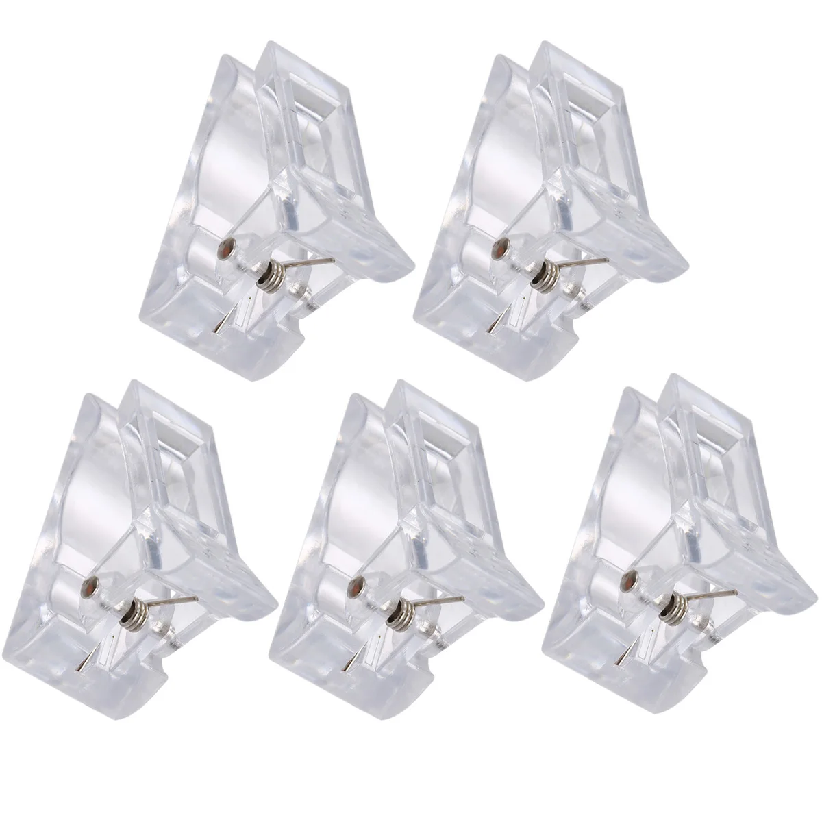 5 шт. прозрачный полигель Быстрый строительство Типсы зажимы пальца расширение