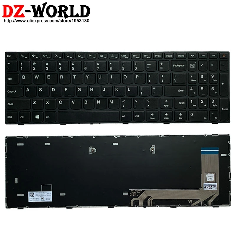 Клавиатура с английской раскладкой США для ноутбуков Lenovo Ideapad 110-15 110-17 IKB ISK ACL