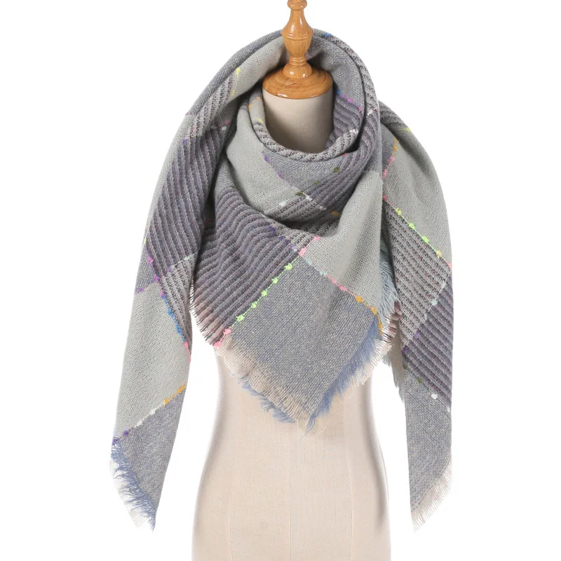 Зимние шарфы для женщин новинка роскошный брендовый Женский кашемировый шарф