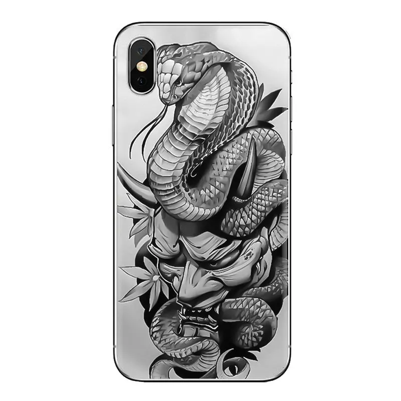 Силиконовые чехлы для телефонов классные татуировки король змея кобра LG Spirit Motorola