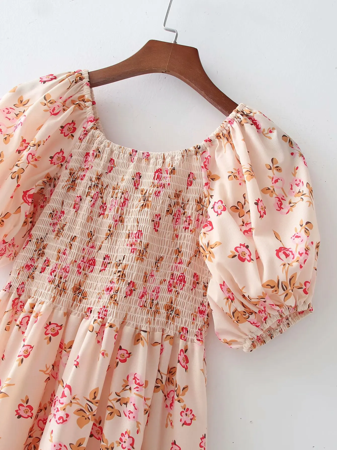 Женское платье с цветочным принтом весеннее в европейском и американском стиле