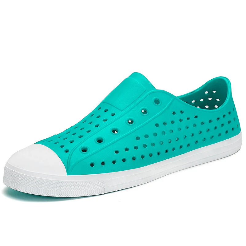 Новые летние пляжные тапочки мужские шлепанцы женские уличные на плоской