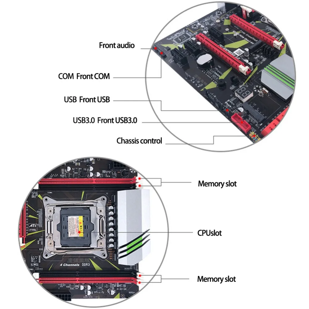 X99 материнская плата LGA 2011-3 DDR3 4 канала 64G REG ECC память SATA III USB 3,0 для Intel LGA 2011-V3 Xeon материнская плата 2011 V3