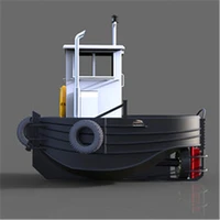 diy tug model making kit mini tugboat q5 simulation remote control ship children birthday gift