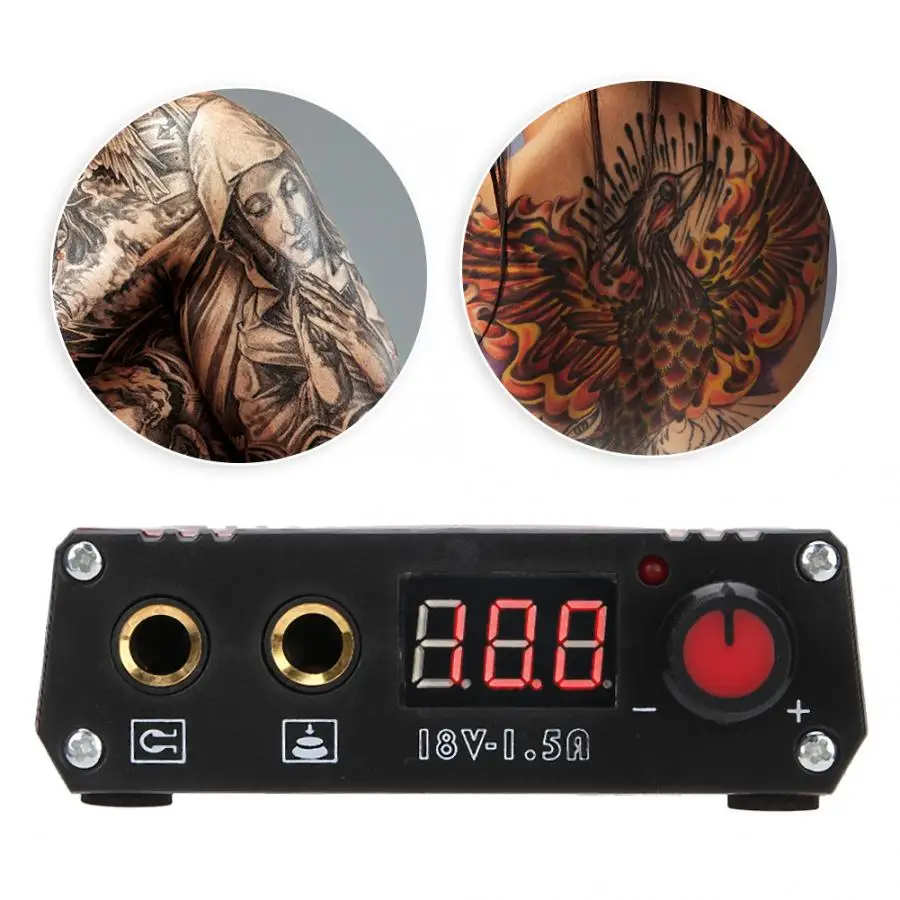 Профессиональный источник питания для татуировок Мини цифровой двойной режим