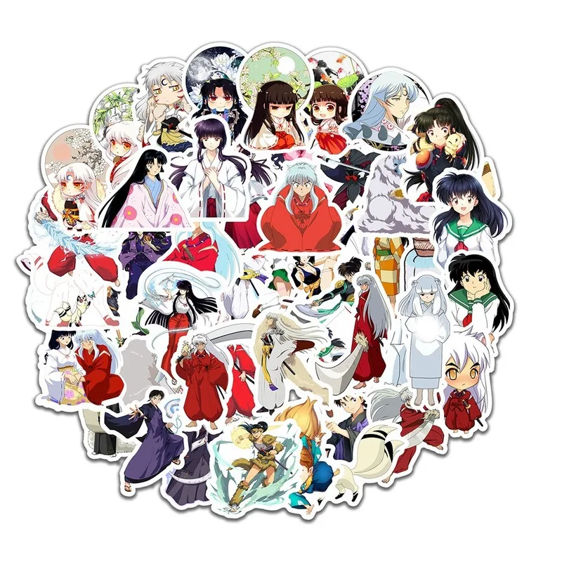 50 шт. Мультяшные аниме Inuyasha наклейки убивающие таблетки Мару Кикё чемодан гитара скутер компьютер мобильный
